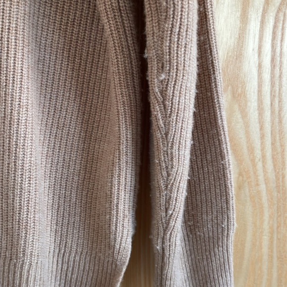 Madewell long sleeve camel color sweater with zipper - Picture 9 of 9